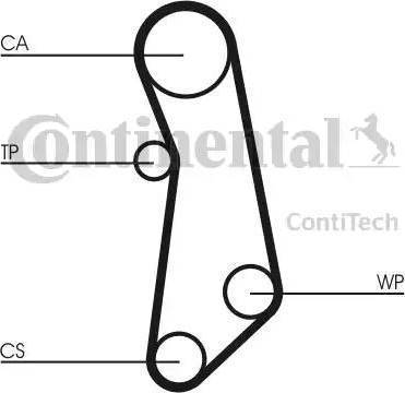 Continental CT1115WP1 - Vesipumppu + jakohihnasarja inparts.fi