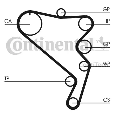 Continental CT 1120 - Hammashihnat inparts.fi