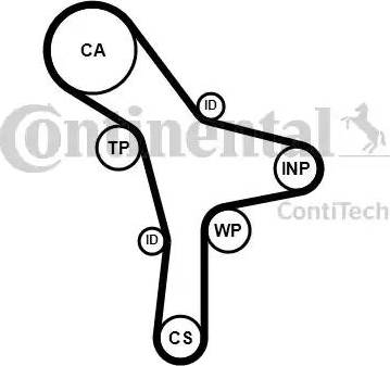 Continental CT 1176 - Hammashihnat inparts.fi