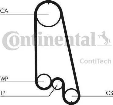 Continental CT874WP4 - Vesipumppu + jakohihnasarja inparts.fi