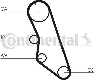 Continental CT754WP2 - Hammashihnasarja inparts.fi