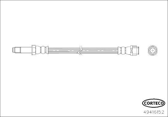 Corteco 49416152 - Jarruletku inparts.fi