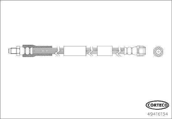 Corteco 49416134 - Jarruletku inparts.fi