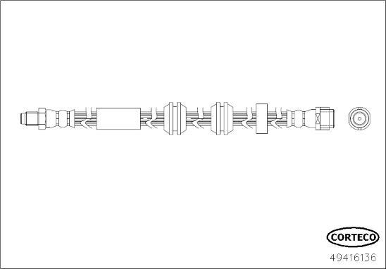 Corteco 49416136 - Jarruletku inparts.fi