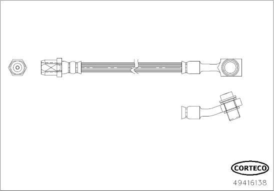 Corteco 49416138 - Jarruletku inparts.fi