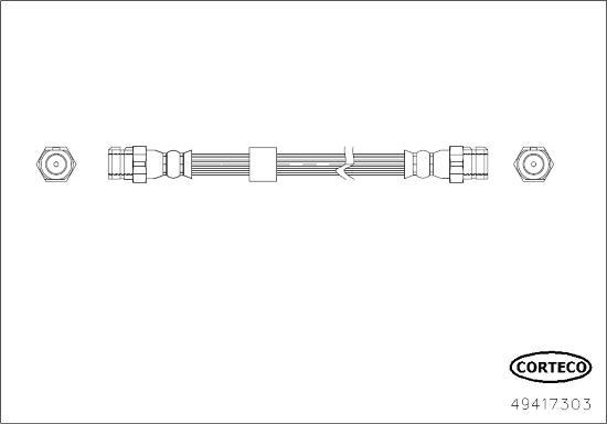 Corteco 49417303 - Jarruletku inparts.fi