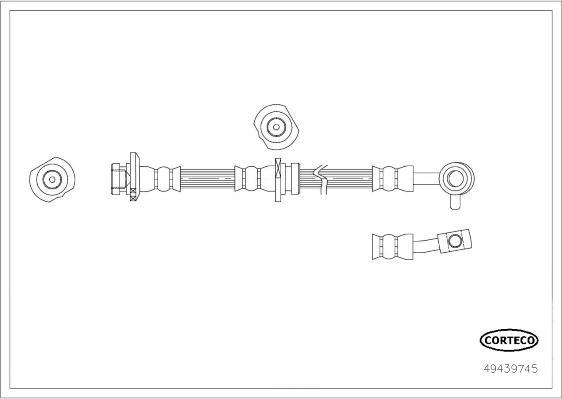 Corteco 49439745 - Jarruletku inparts.fi