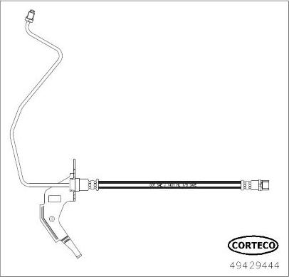 Corteco 49429444 - Jarruletku inparts.fi