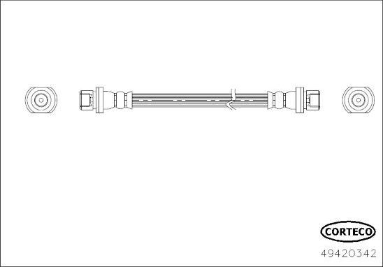 Corteco 49420342 - Jarruletku inparts.fi