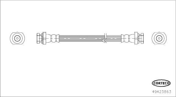 Corteco 49423863 - Jarruletku inparts.fi