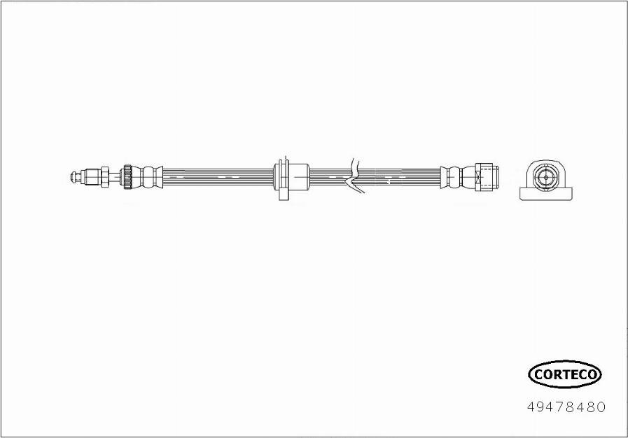 Corteco 49478480 - Jarruletku inparts.fi