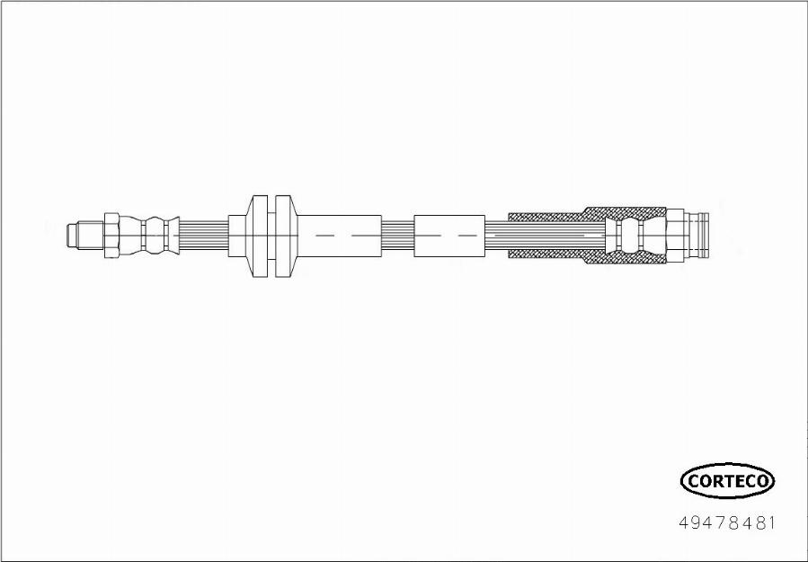 Corteco 49478481 - Jarruletku inparts.fi