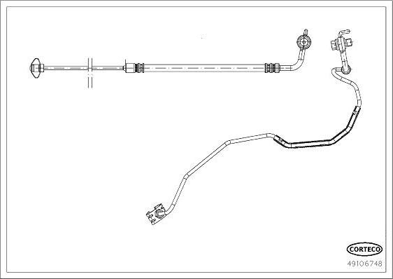 Corteco 49106748 - Jarruletku inparts.fi