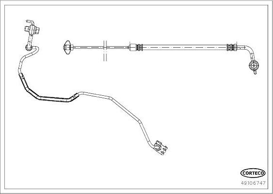 Corteco 49106747 - Jarruletku inparts.fi