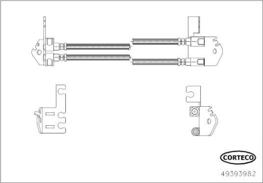 Corteco 49393982 - Jarruletku inparts.fi