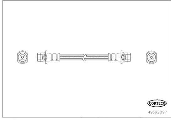 Corteco 49392897 - Jarruletku inparts.fi