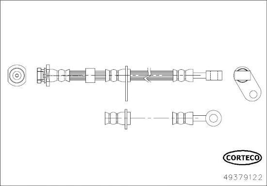 Corteco 49379122 - Jarruletku inparts.fi