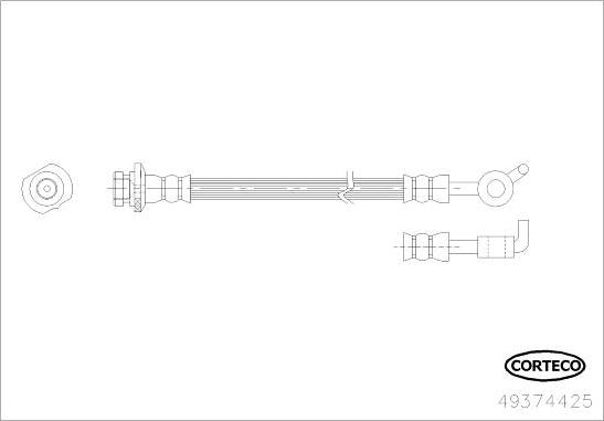 Corteco 49374425 - Jarruletku inparts.fi