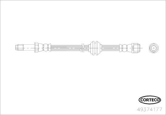 Corteco 49374177 - Jarruletku inparts.fi