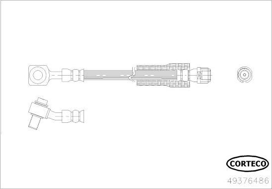 Corteco 49376486 - Jarruletku inparts.fi