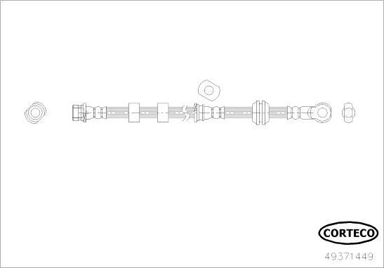 Corteco 49371449 - Jarruletku inparts.fi