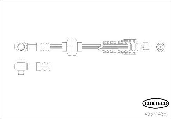 Corteco 49371485 - Jarruletku inparts.fi