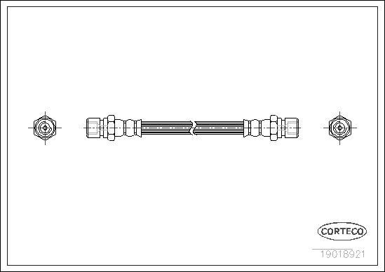 Corteco 19018921 - Jarruletku inparts.fi