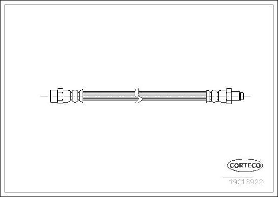 Corteco 19018922 - Jarruletku inparts.fi