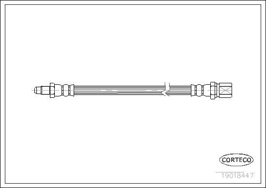 Corteco 19018447 - Jarruletku inparts.fi