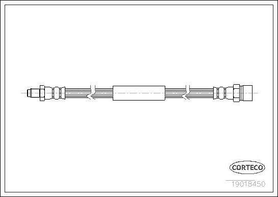 Corteco 19018450 - Jarruletku inparts.fi