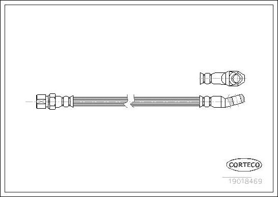 Corteco 19018469 - Jarruletku inparts.fi