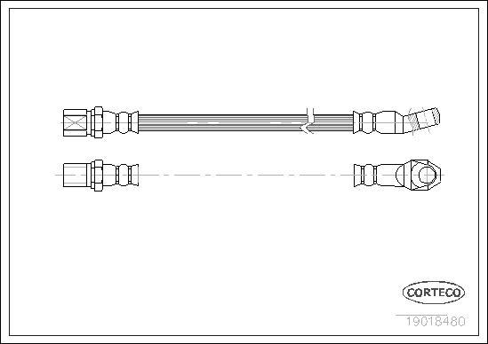 Corteco 19018480 - Jarruletku inparts.fi