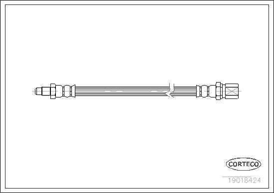 Corteco 19018424 - Jarruletku inparts.fi