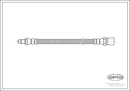 Corteco 19018422 - Jarruletku inparts.fi