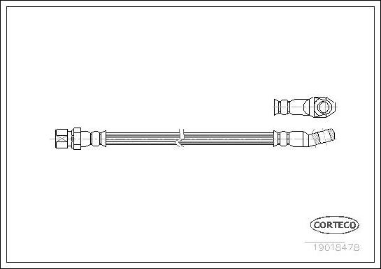 Corteco 19018478 - Jarruletku inparts.fi