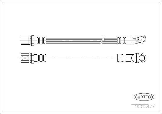 Corteco 19018477 - Jarruletku inparts.fi