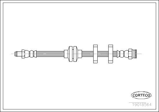 Corteco 19018564 - Jarruletku inparts.fi