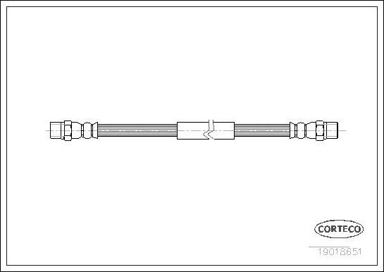 Corteco 19018651 - Jarruletku inparts.fi