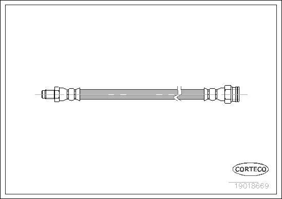 Corteco 19018669 - Jarruletku inparts.fi