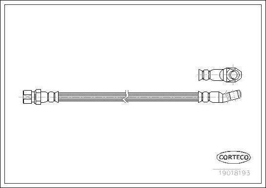 Corteco 19018193 - Jarruletku inparts.fi