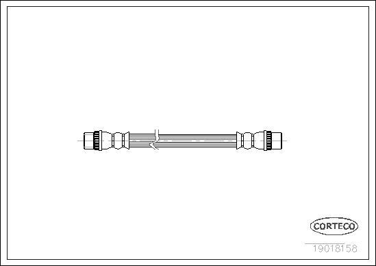 Corteco 19018158 - Jarruletku inparts.fi