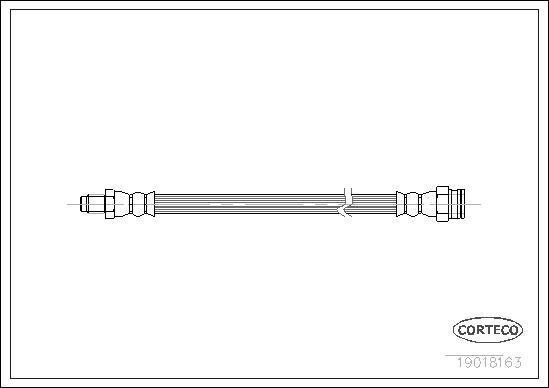 Corteco 19018163 - Jarruletku inparts.fi