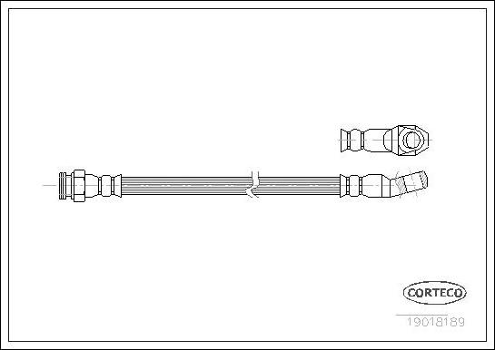Corteco 19018189 - Jarruletku inparts.fi