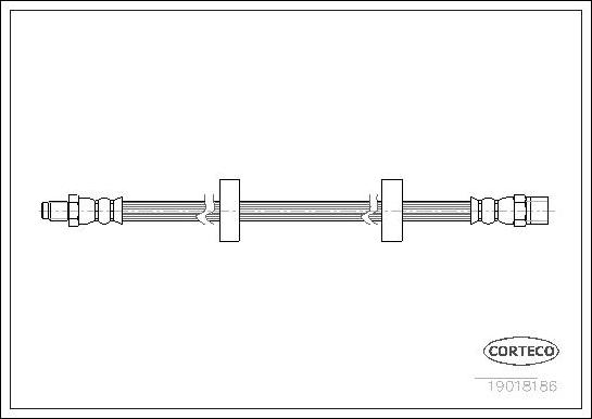 Corteco 19018186 - Jarruletku inparts.fi