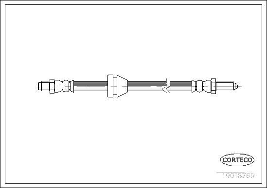 Corteco 19018769 - Jarruletku inparts.fi