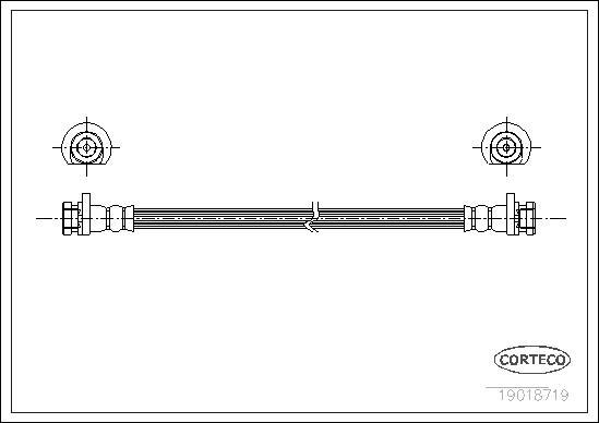 Corteco 19018719 - Jarruletku inparts.fi