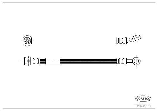 Corteco 19034865 - Jarruletku inparts.fi