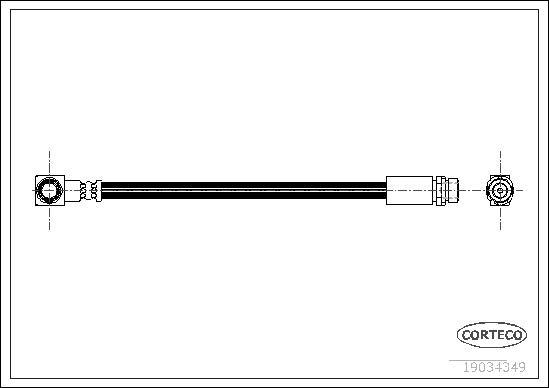 Corteco 19034349 - Jarruletku inparts.fi