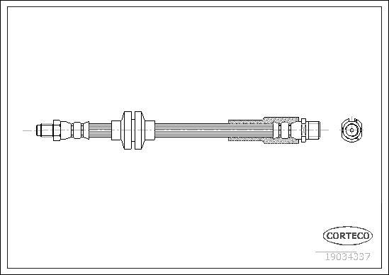 Corteco 19034337 - Jarruletku inparts.fi