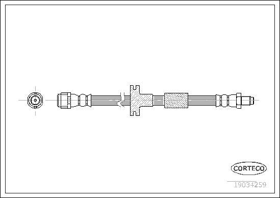 Corteco 19034259 - Jarruletku inparts.fi